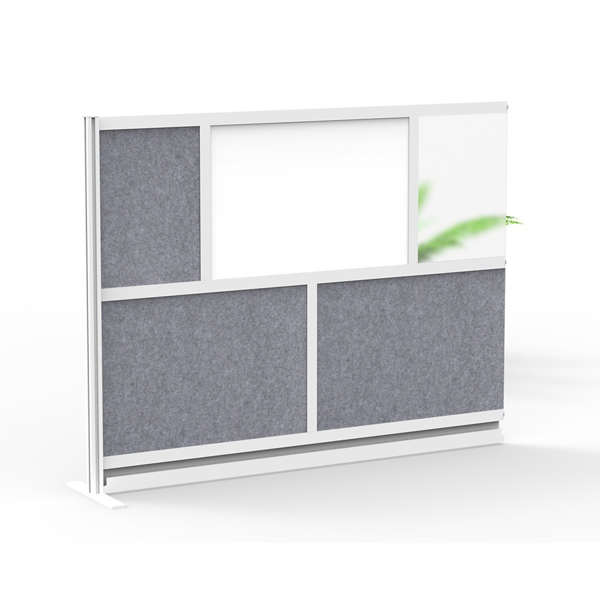 Luxor, Mod Wall Divider Sys Gry Frame70 x 48 add on Wall, Material Polypropylene/PET polyester fabric, Height 70 in, Width 48 in, Model# MW-7048-XWCG